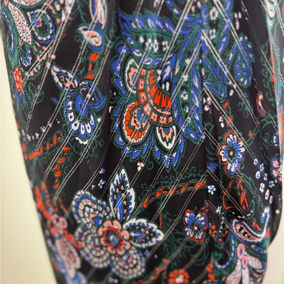 Veronica Beard Kaira Metallic Floral Silk Maxi Dress Size 8 NWT - Picture 13 of 14